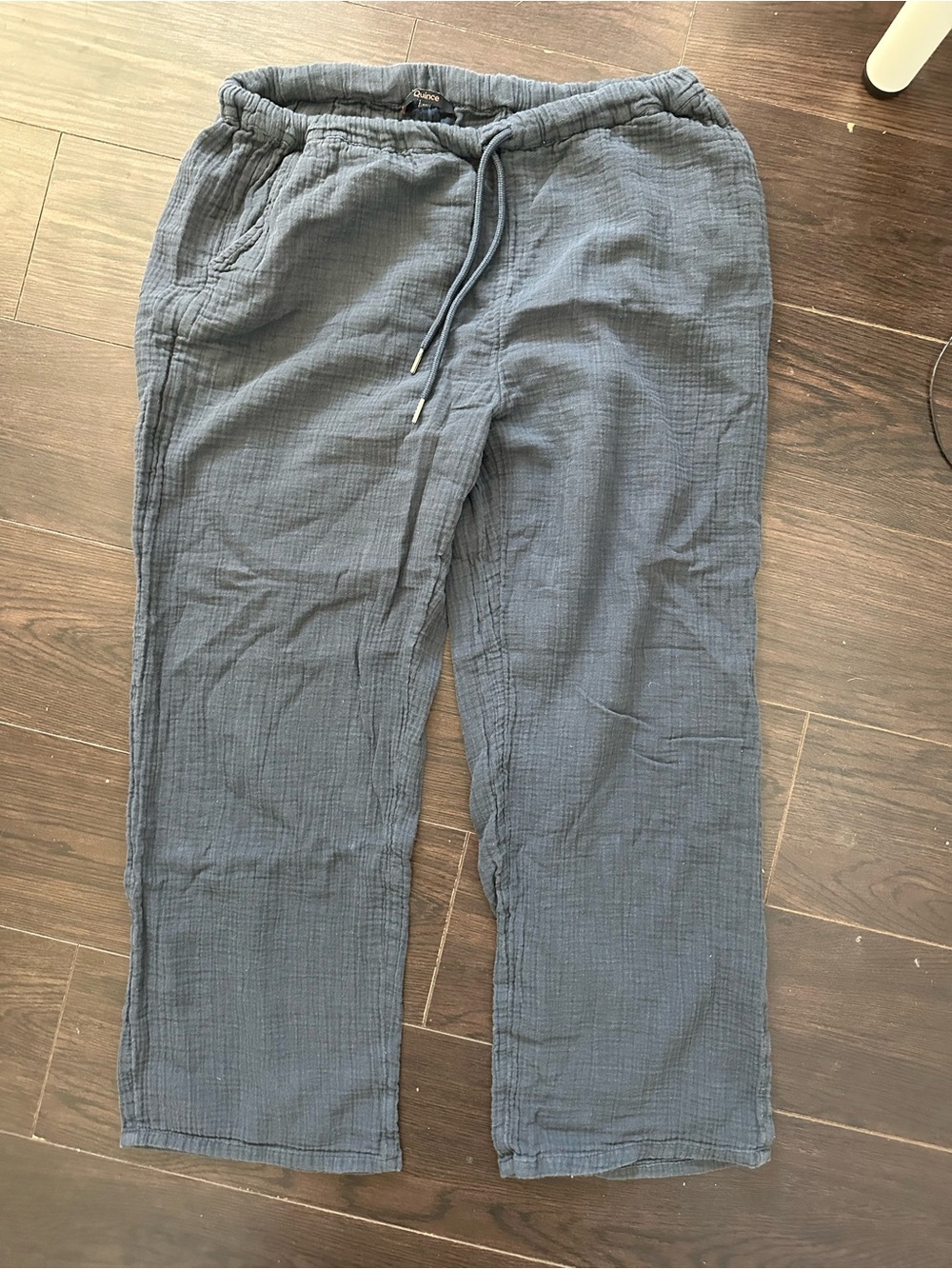Quince Women's Relaxed Drawstring Joggers -  Blue